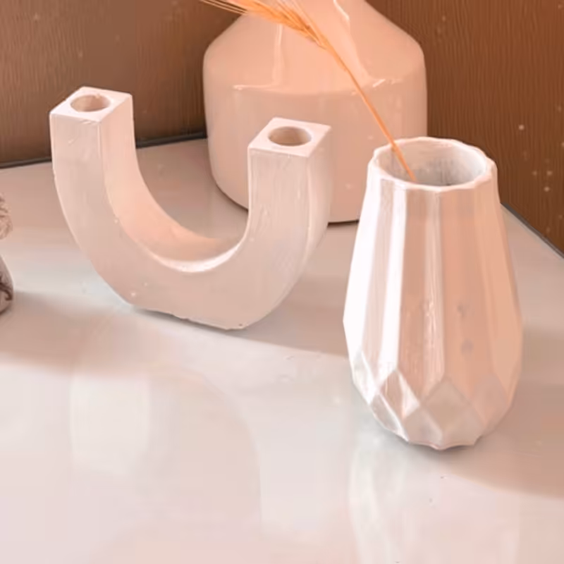 گلدان کوچک جنس پودر سنگ