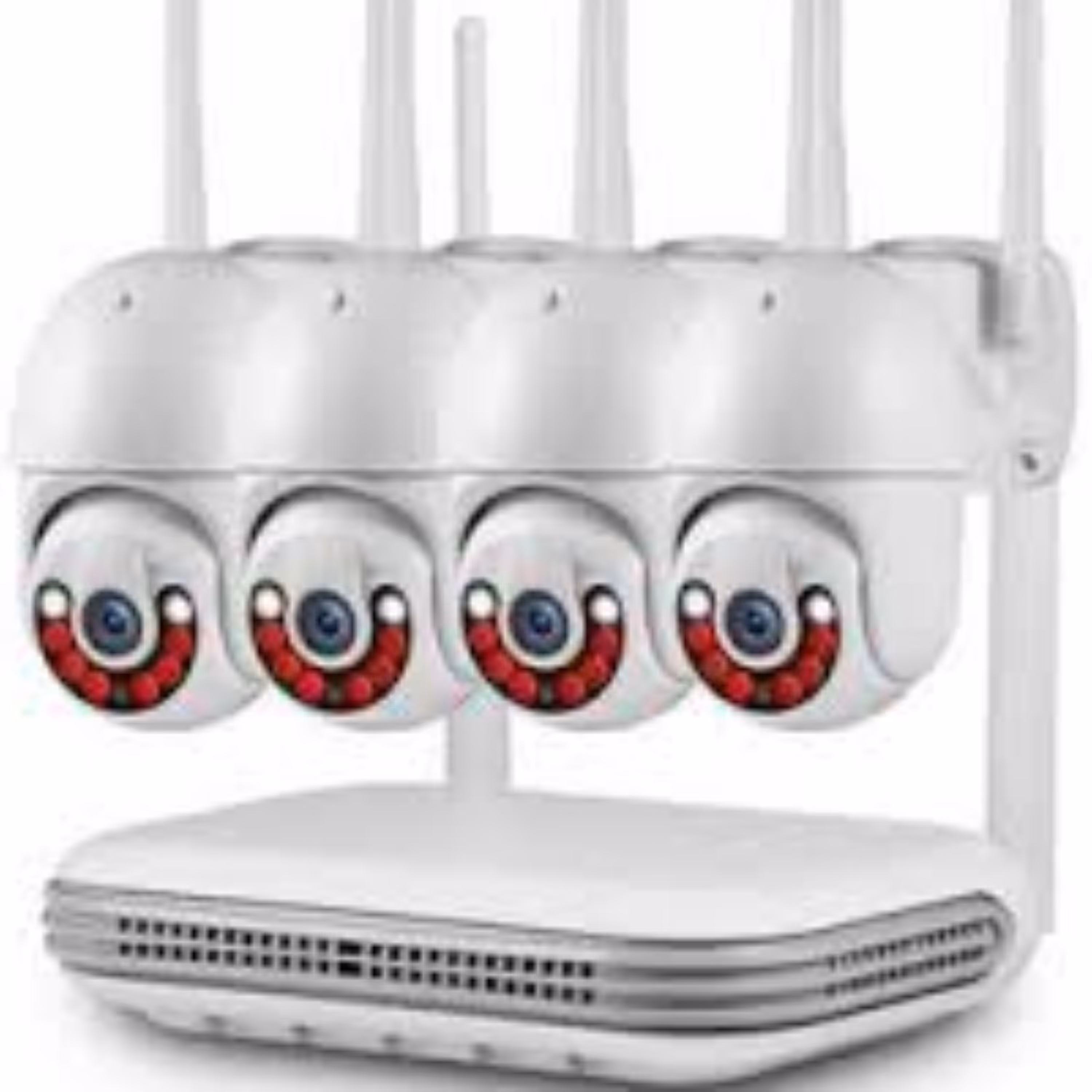 پک 4 کانال 3 مگاپیکسل وایرلس ip با با دوربین چرخشی رم خور دید در شب رنگی