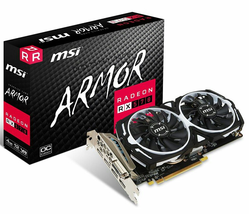 کارت گرافیک ام اس آی مدل آر ایکس 570 آرمور او سی با حافظه 4 گیگابایت