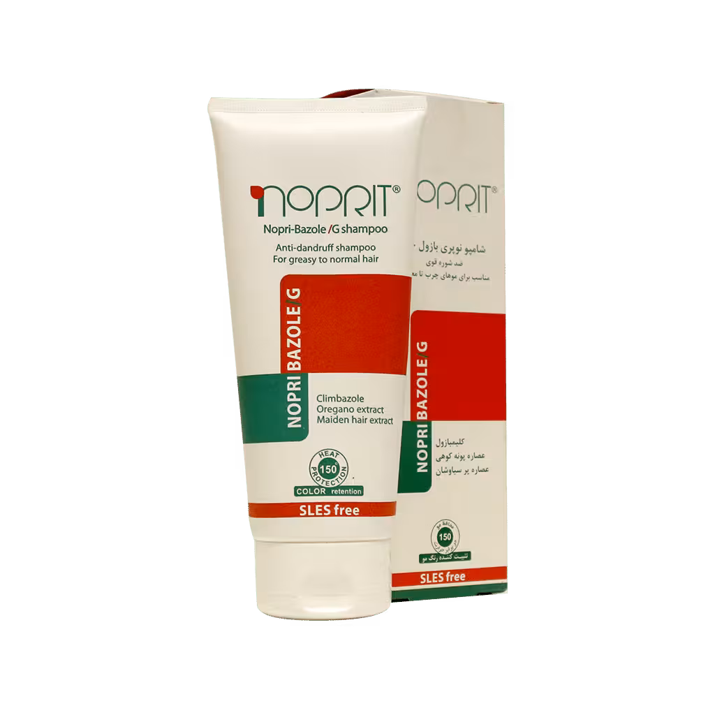 شامپو ضد شوره نوپری بازول جی نوپریت مناسب موهای چرب تا معمولی 200 میلی لیتر