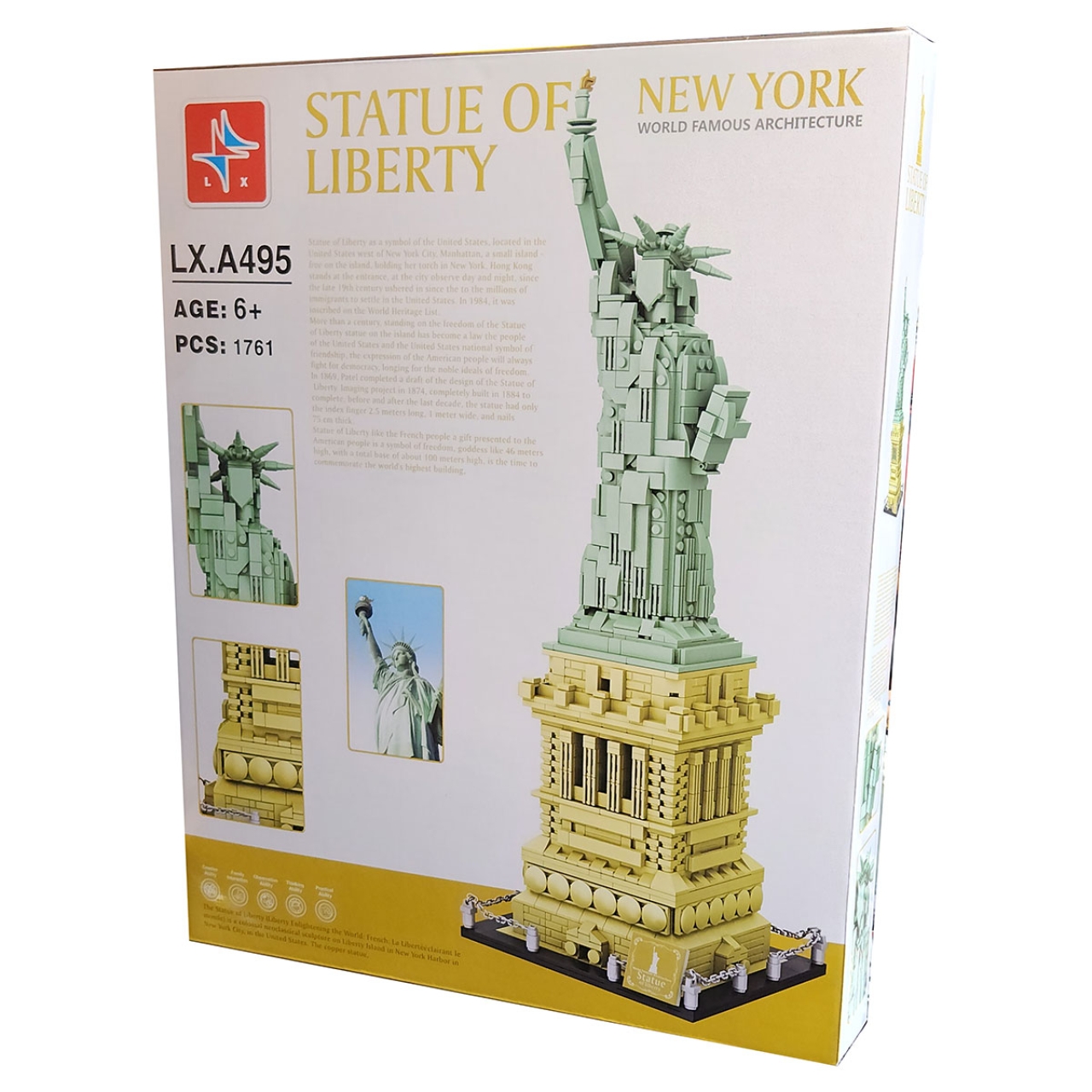 ساختنی ال ایکس 1761 قطعه مدل Statue of Liberty کد 495