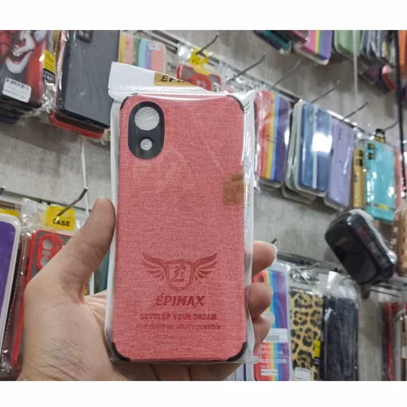 گارد چرمی سامسونگ A03 Core رنگ صورتی