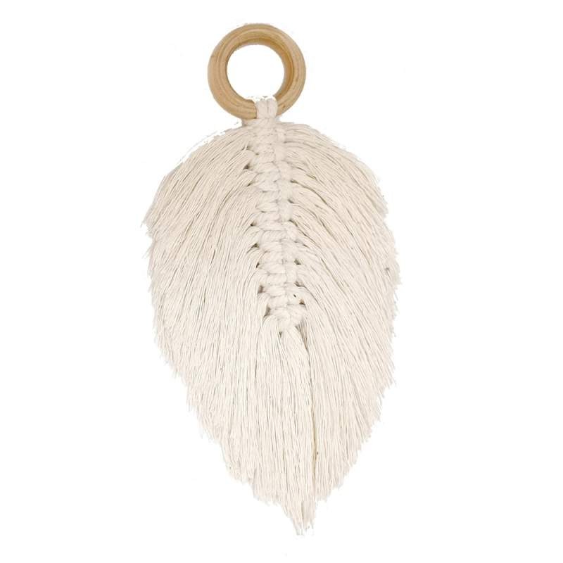 آویز تزیینی بافتنی مکرومه مدل MacHang3352