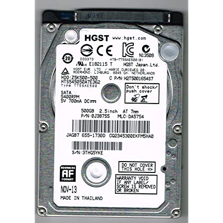 هارددیسک اینترنال و مخصوص لپ‌تاپ اچ جی اس تی Z5K500 ظرفیت 500 گیگابایت