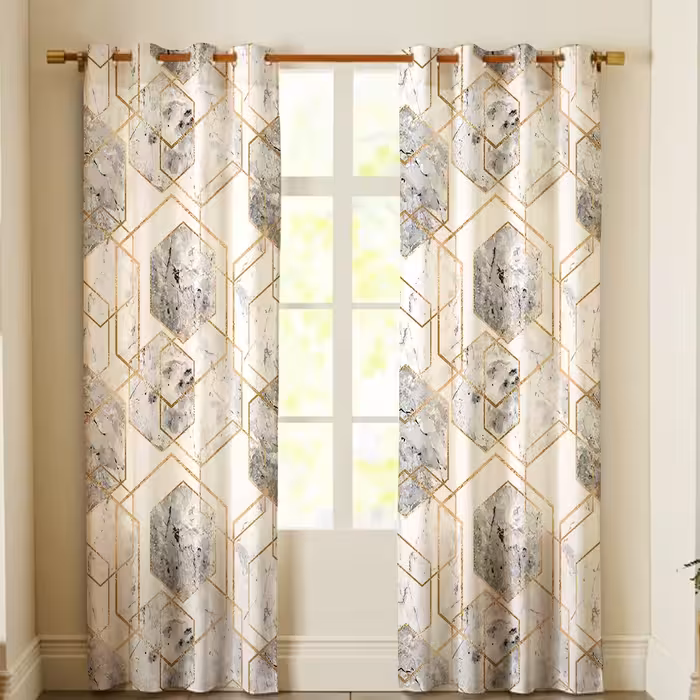 پرده پانچی در طرح های مختلف اندازه 150 در230 بدون چین 