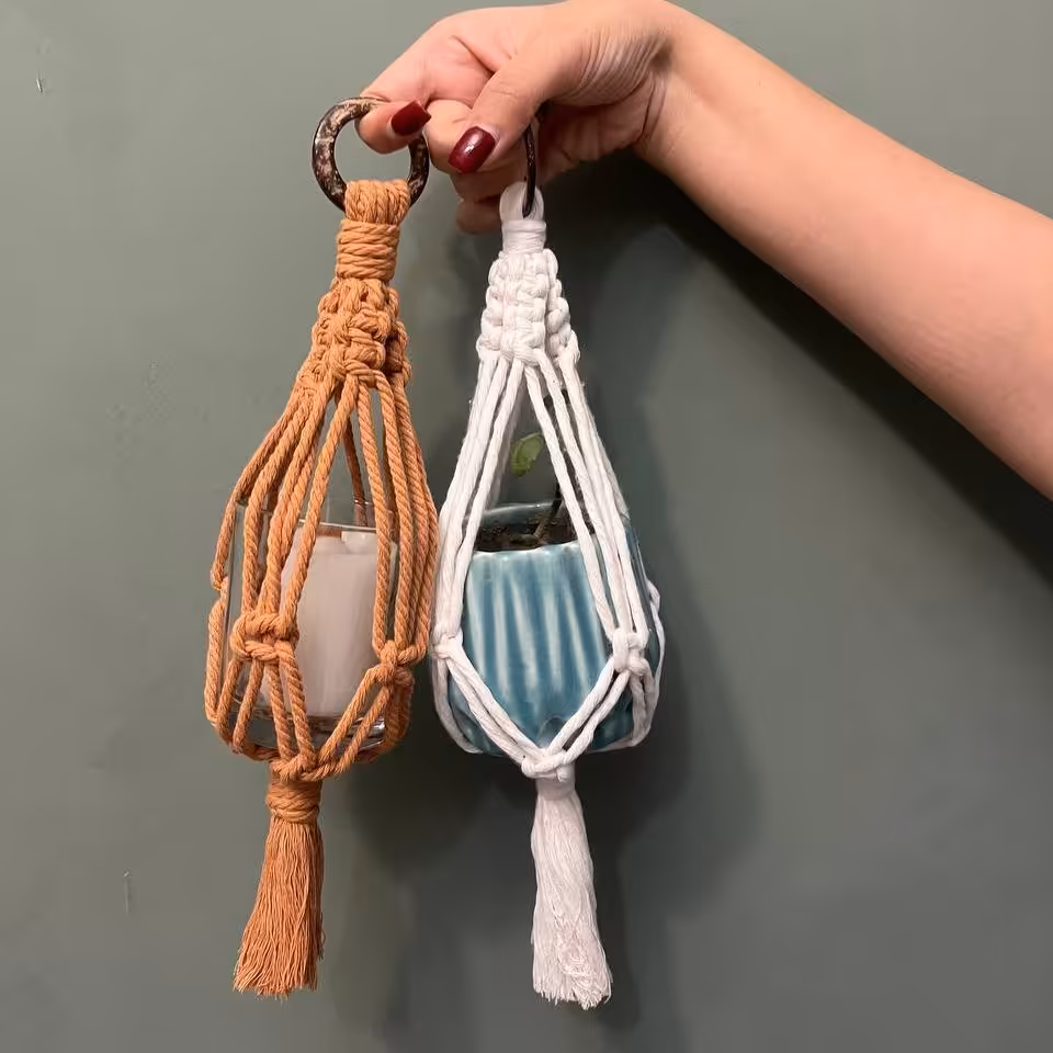 آویز گلدانهای مینیاتوری  وجاشمعی  زیباو خاص 