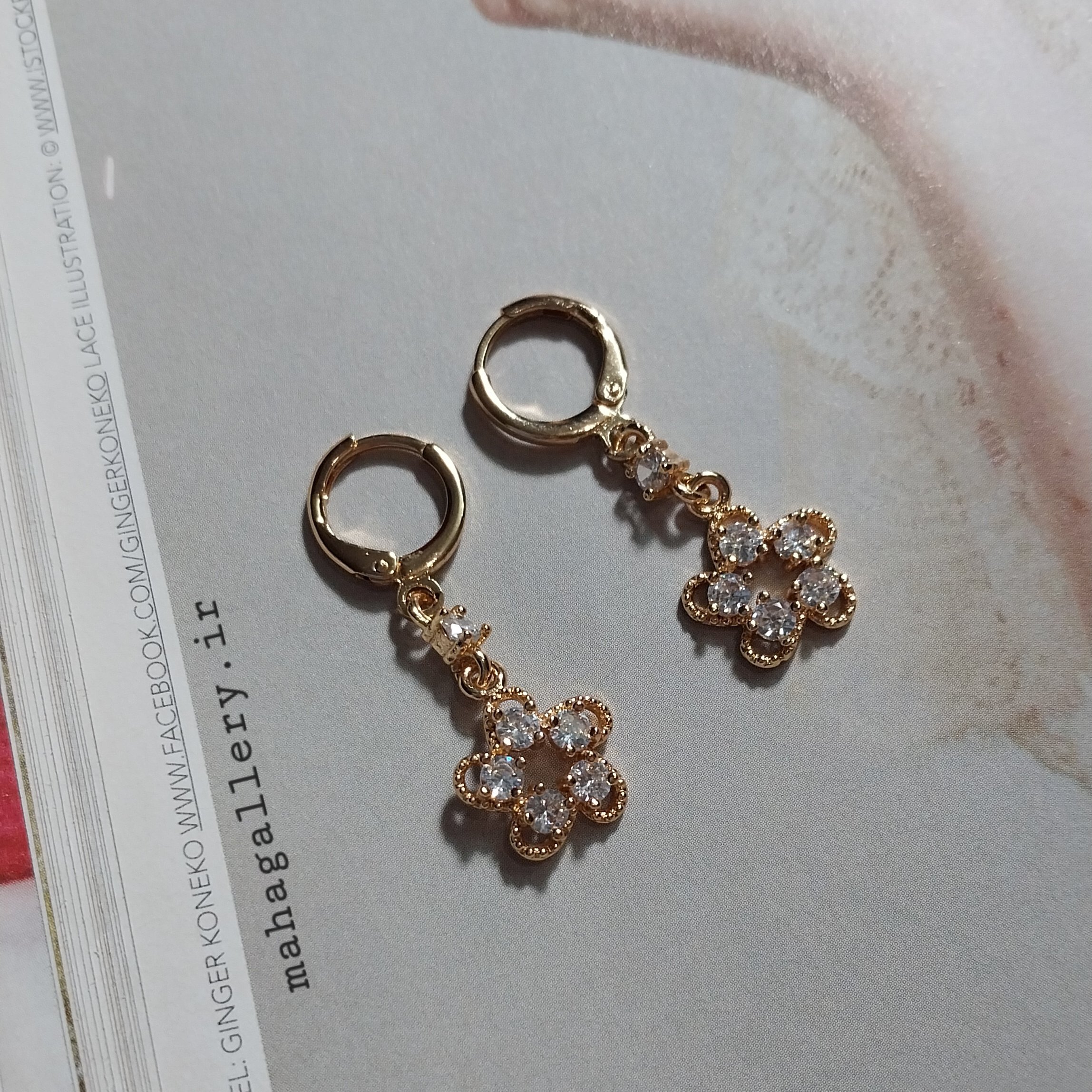 گوشواره حلقه ای استیل آویز