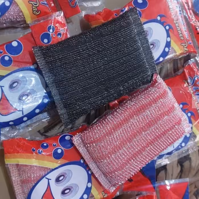 اسیم ظرفشویی اسکاج  مدل سیم استار  اصلمجموعه 2 عددی   همه کاره ابر و سیم و  اسکاچ sim star  kitchen cleaner pad ابر