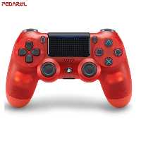 دسته PS4 مدل Transparent Red