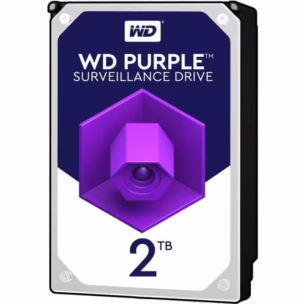 هارددیسک اینترنال وسترن دیجیتال بنفش مدل Purple WD20PURX ظرفیت 2 ترابایت