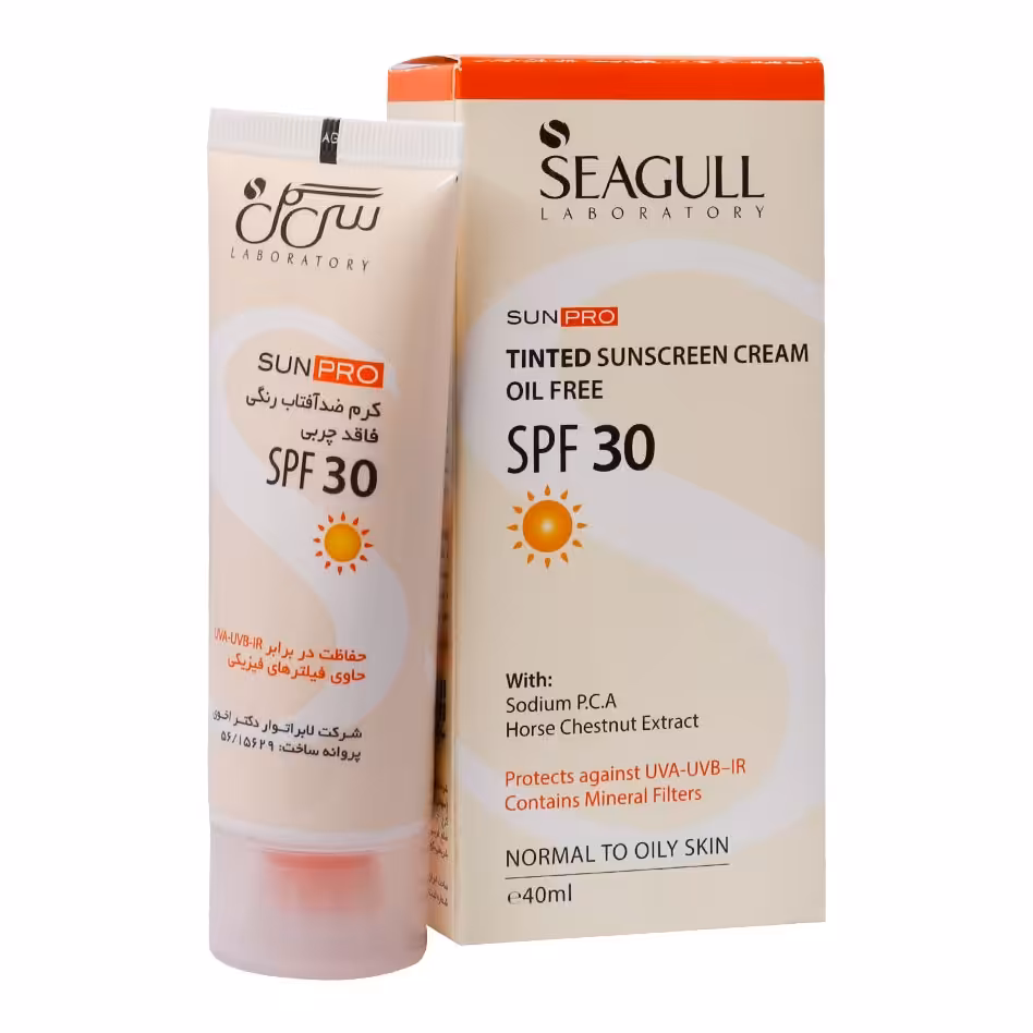 ضد آفتاب رنگی فاقد چربی سی گل SPF30 مناسب پوست های چرب و معمولی 40 میلی لیتر