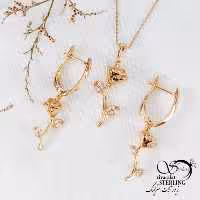 نیمست آویز گل رز برند ژوپینگ کد 11884