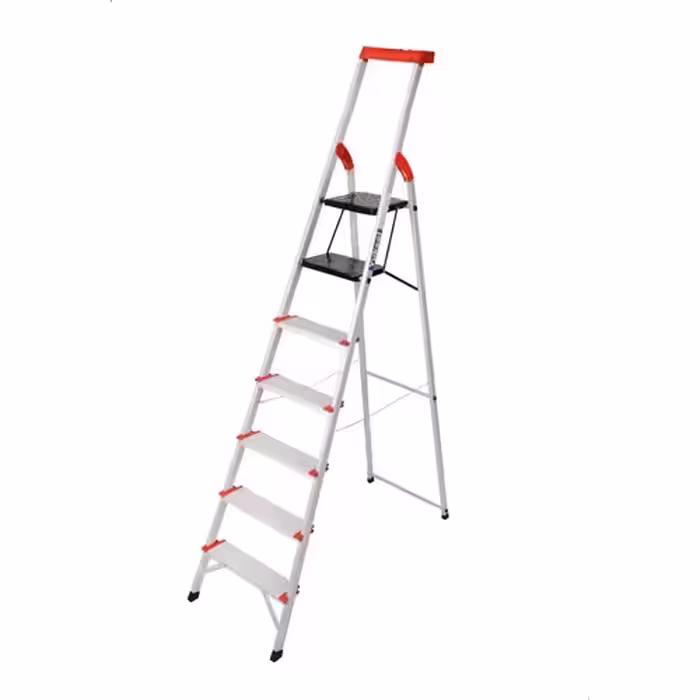 نردبان 7پله یوکسل آلومینیومی فولاد بهمن آسانکار (پس کرایه)