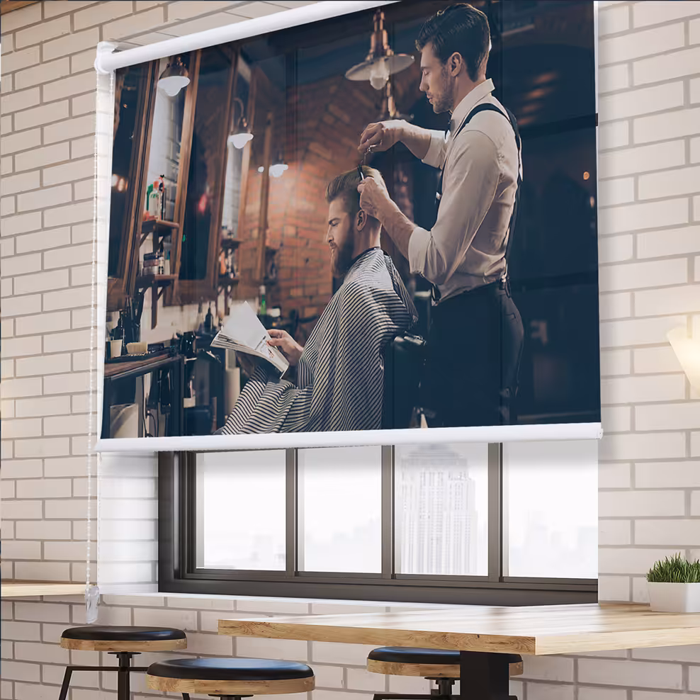 پرده شید آرایشگاه مردانه BA-4770