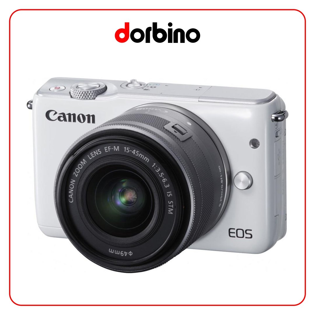 دوربین عکاسی کانن Canon EOS M10 Camera with 15-45mm is Stm Lens (White) - فروشگاه دوربین دوربینو