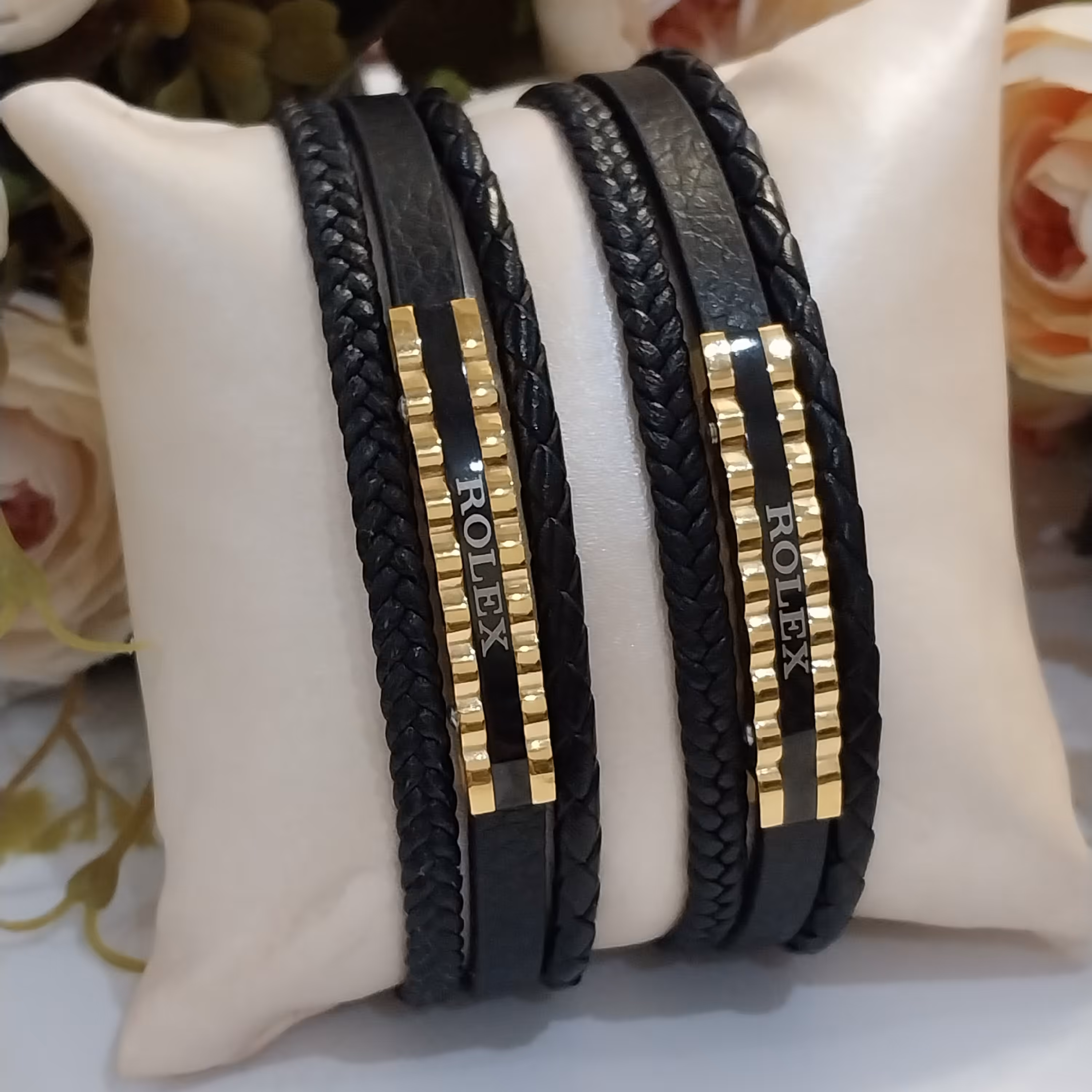 دستبندرولکسی چرمی