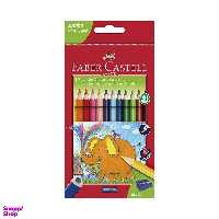 مداد رنگی 12 رنگ فابر کستل مدل جامبو