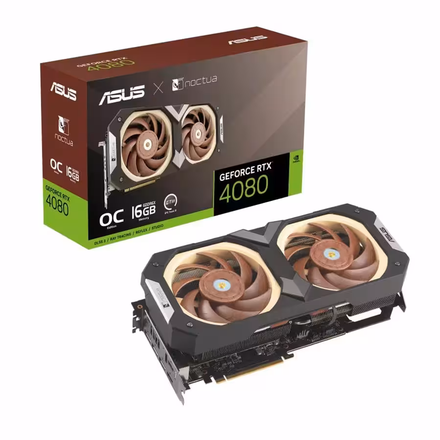 کارت گرافیک ایسوس GeForce RTX 4080 16GB GDDR6X Noctua OC Edition
