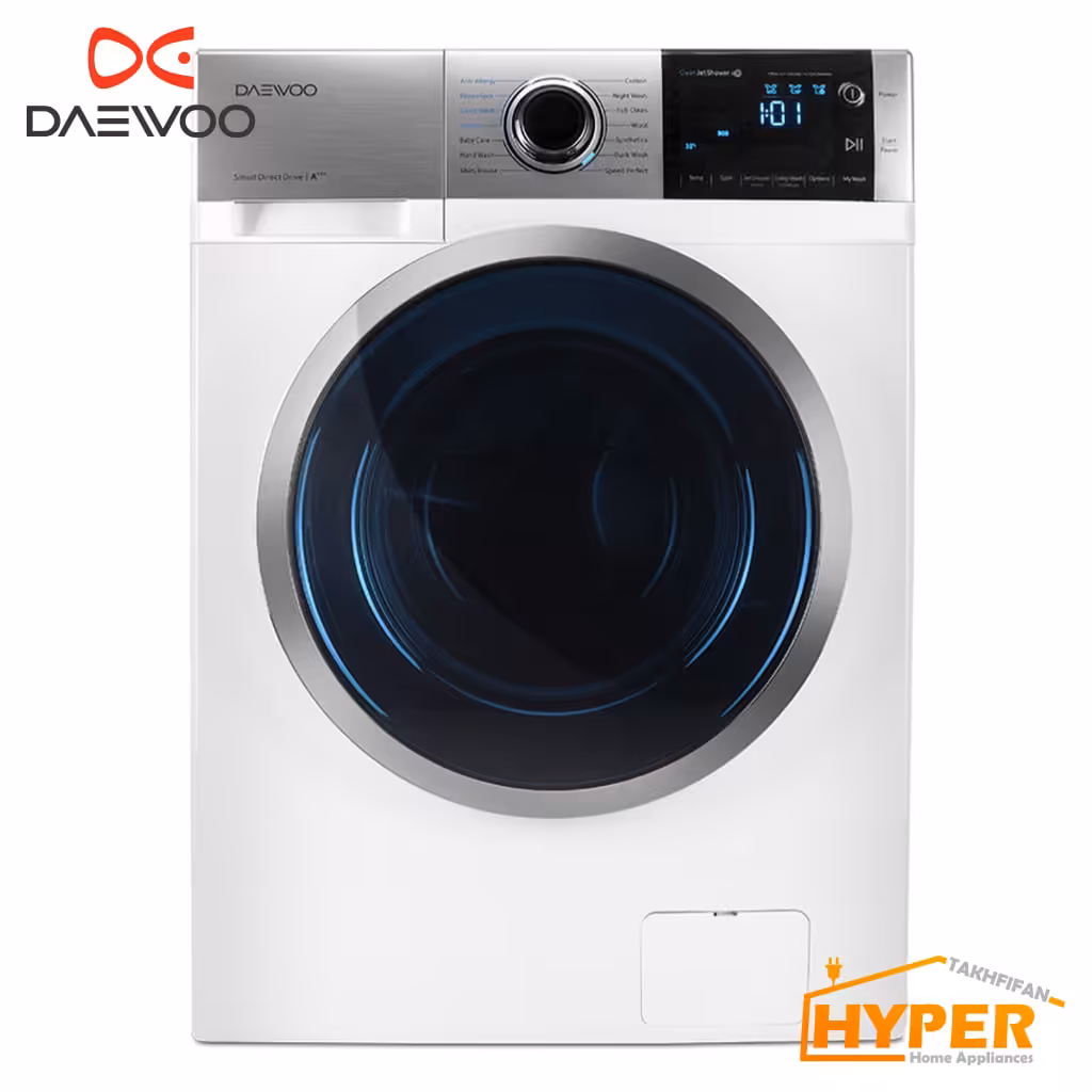 ماشین لباسشویی دوو DWK-Pro841TT سفید 8 کیلویی