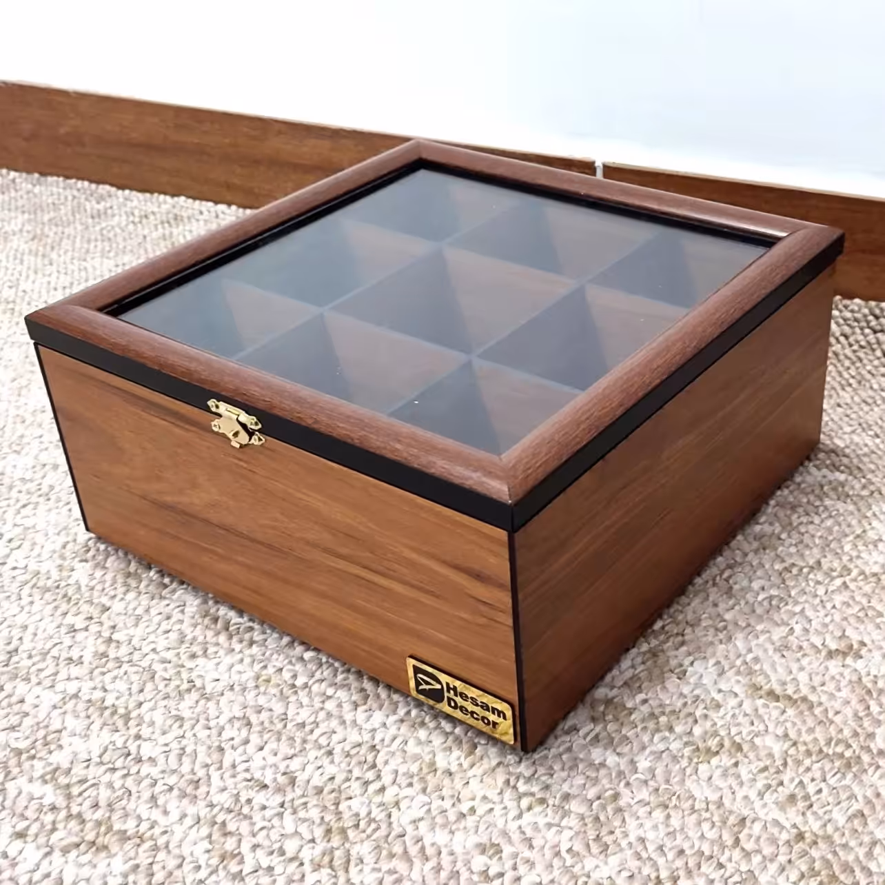 جعبه دمنوش با درب پی وی سی و بدنه ام دی اف