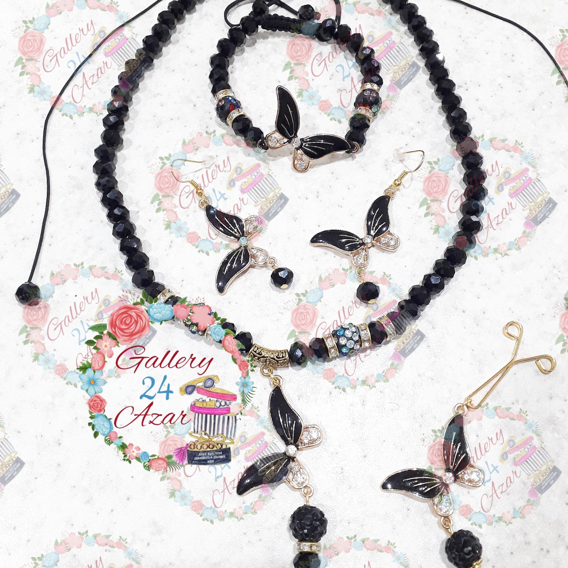 ست کامل پروانه مشکی