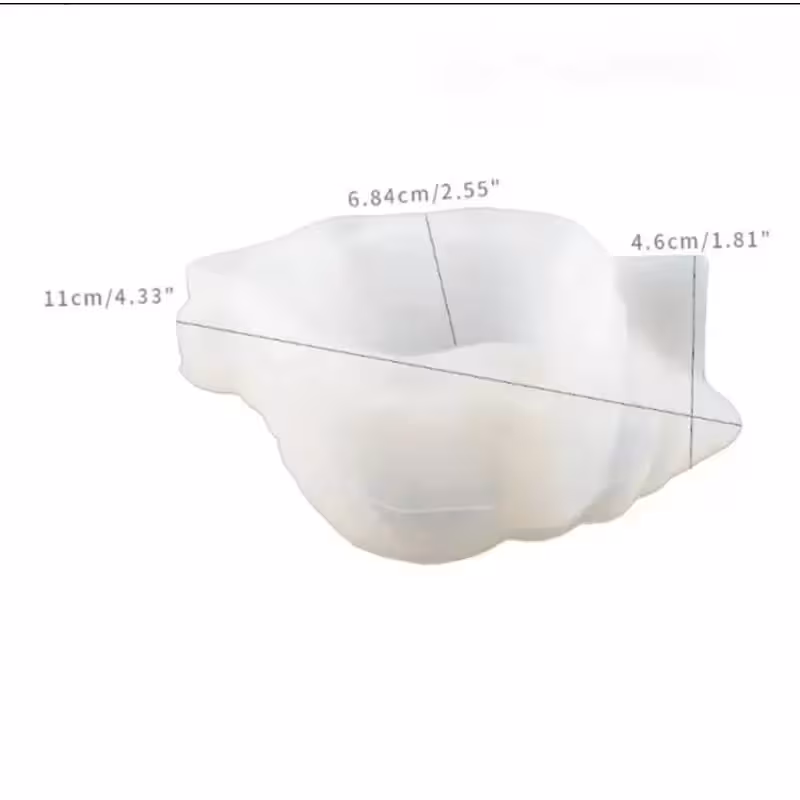 قالب سیلیکونی رزین صدف حجمی