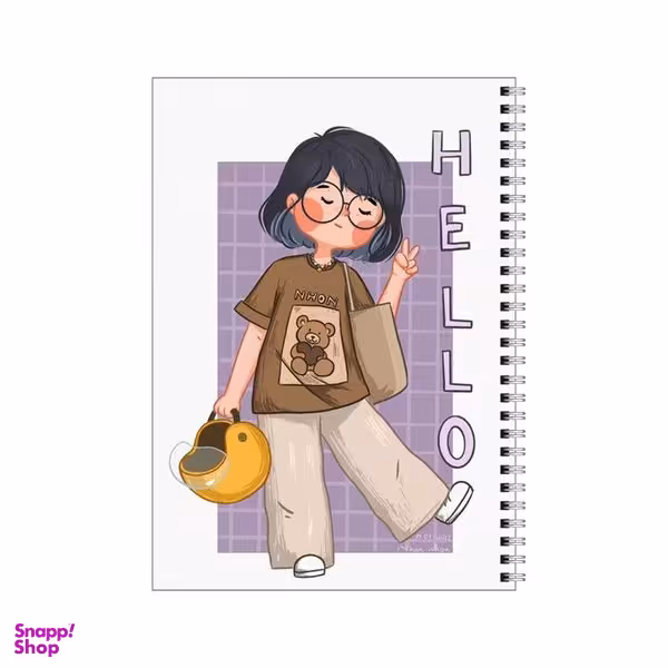 دفتر مشق 50 برگ بامبیلیپ طرح دخترانه فانتزی کد 0616226