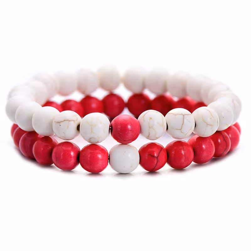 دستبند چرم ذاریات مدل kim کد 142 مجموعه 2 عددی