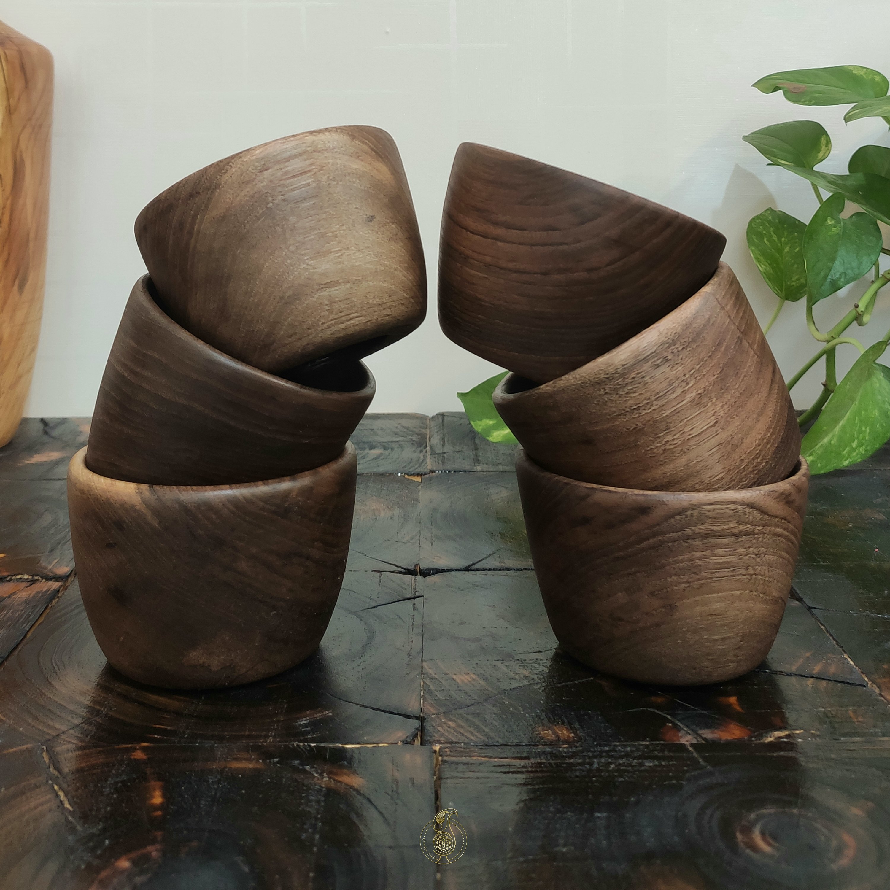 کاسه آجیل خوری چوبی