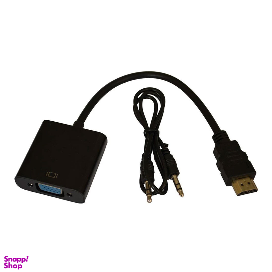 مبدل HDMI به VGA به همراه کابل AUX