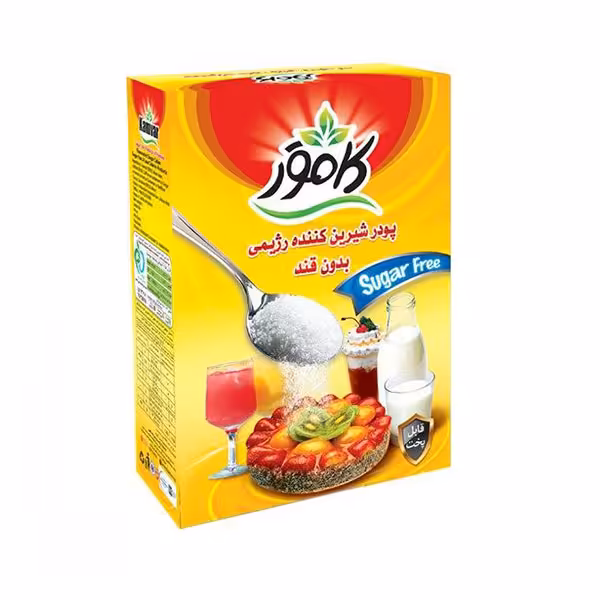 پودر شیرین کننده رژیمی بدون قند و قابل پخت کامور KAMVAR