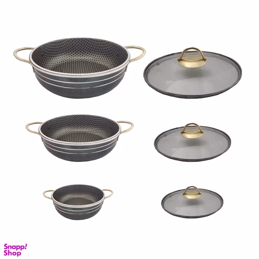 سرویس تابه 6 پارچه مدل زنبوری