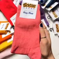 جوراب کالباسی ساقدار ساده پنبه فری سایز