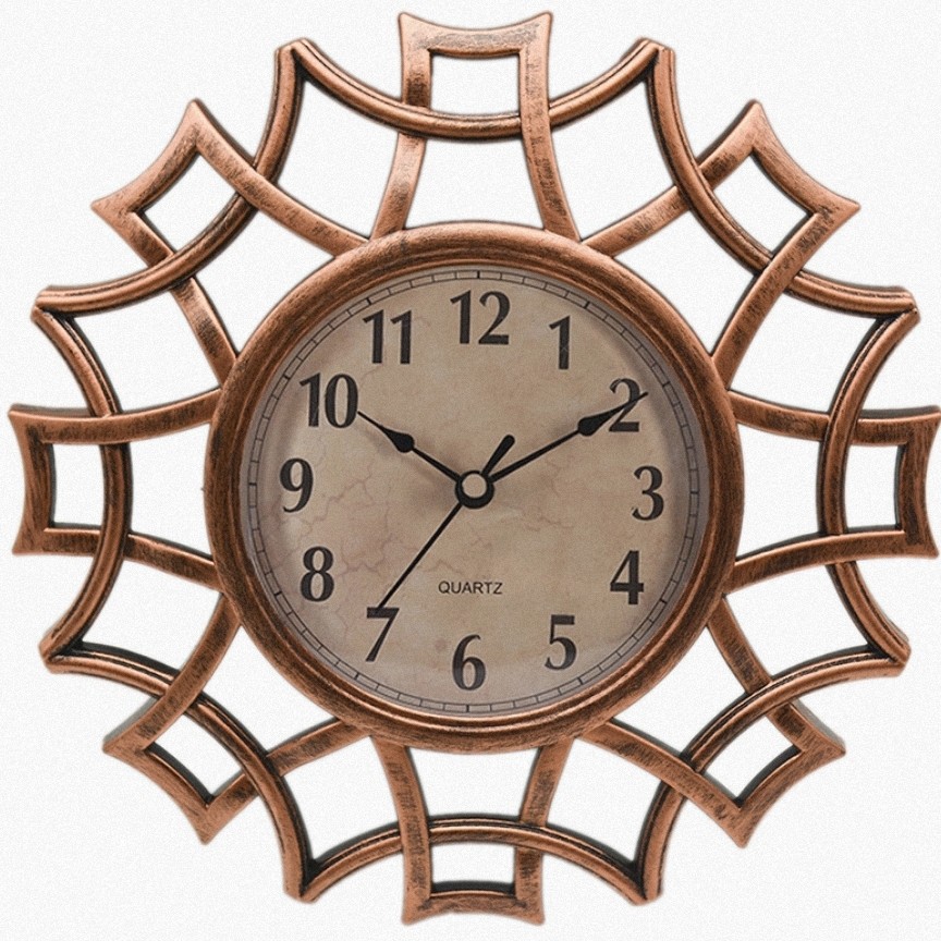 ساعت دیواری و 2 قاب آینه وارداتی  برنز