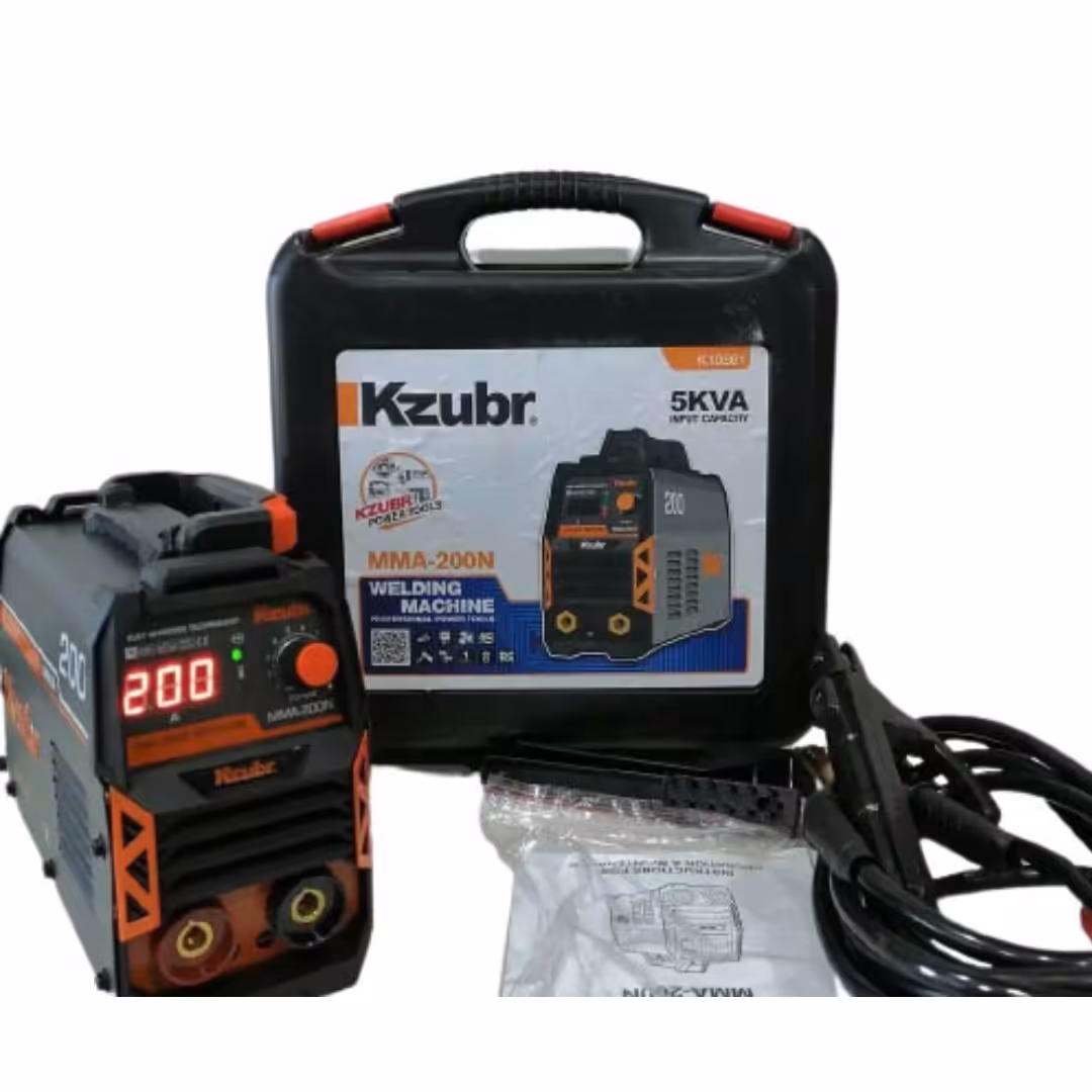دستگاه جوش اینورتردار زوبر 200 آمپر  جعبه دار همراه با لوازم کیفیت تضمینی سفارش روسیه مدل Kzubr MMA-200N