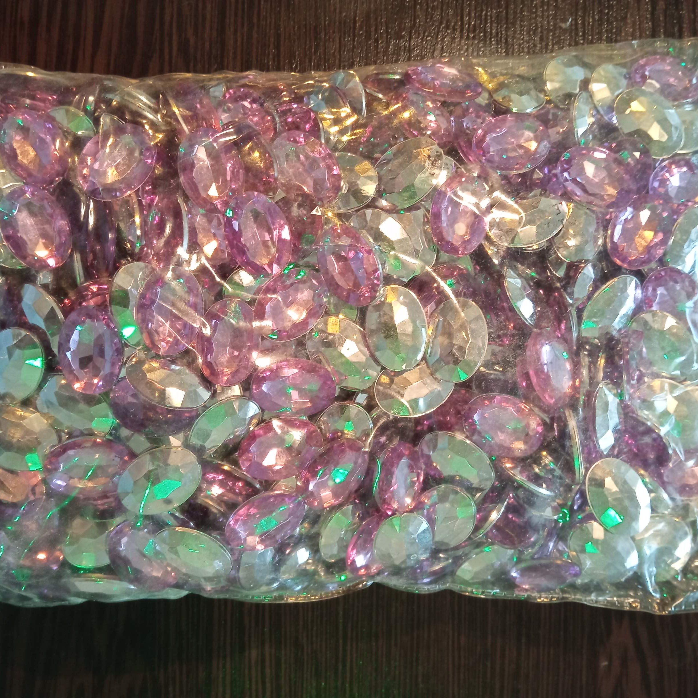 نگین پلاستیک بدون قاب مناسب مصارف مختلف قاب جداگانه موجود است 50عددی