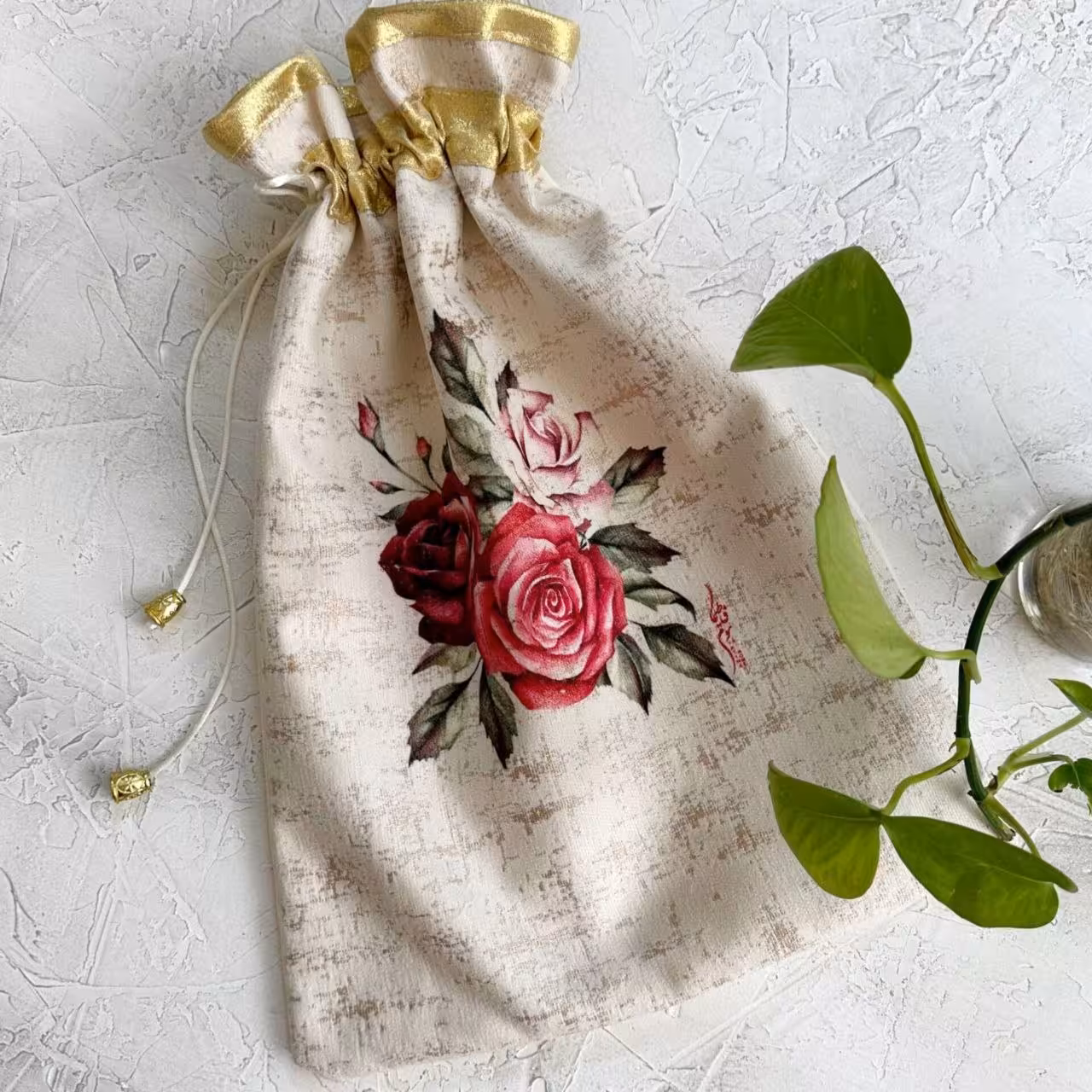 کیسه سبزی مخمل نسوز مدل پرنسس لوکس طرح 52