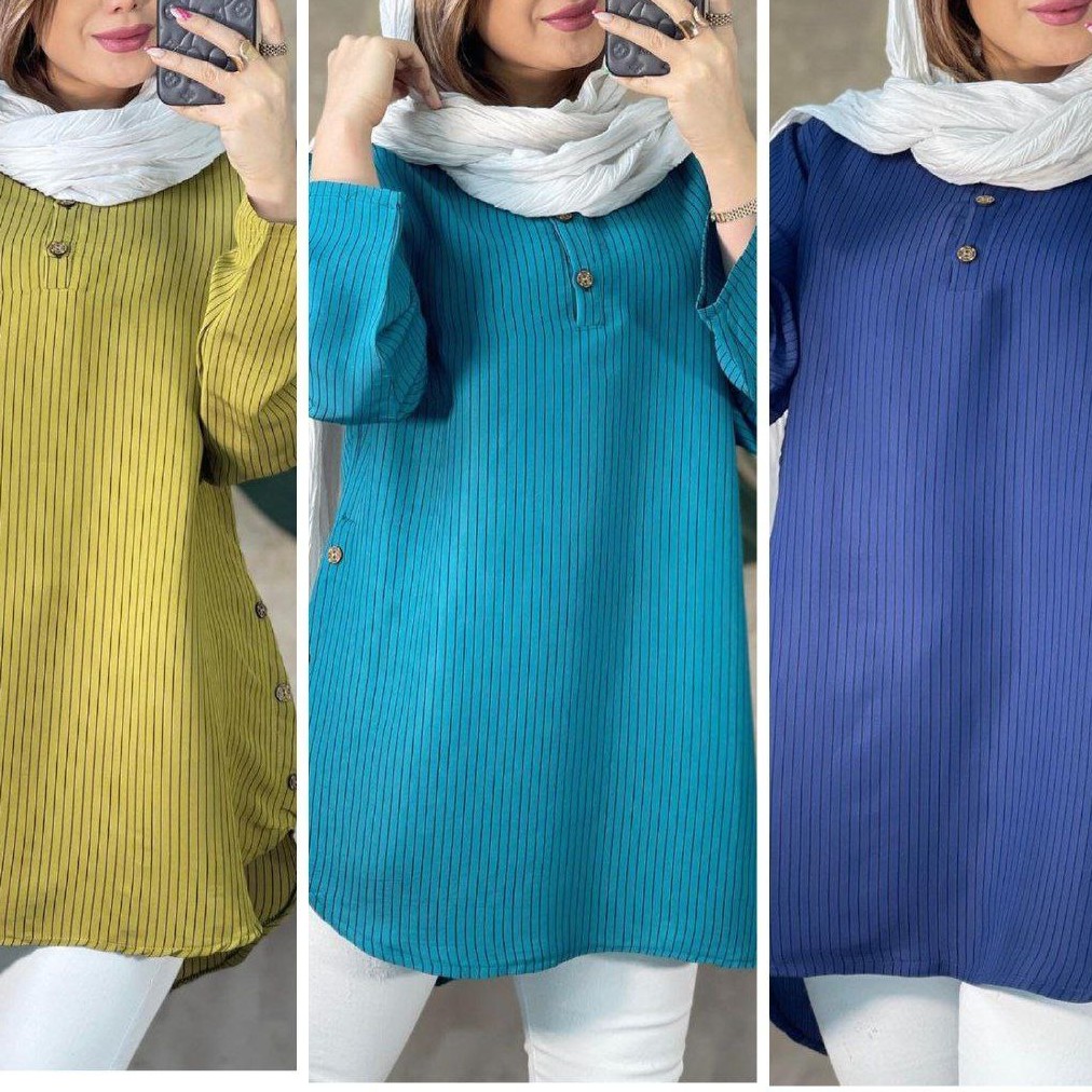 شومیزمانتونخی  راه راه شیک و زیبا 