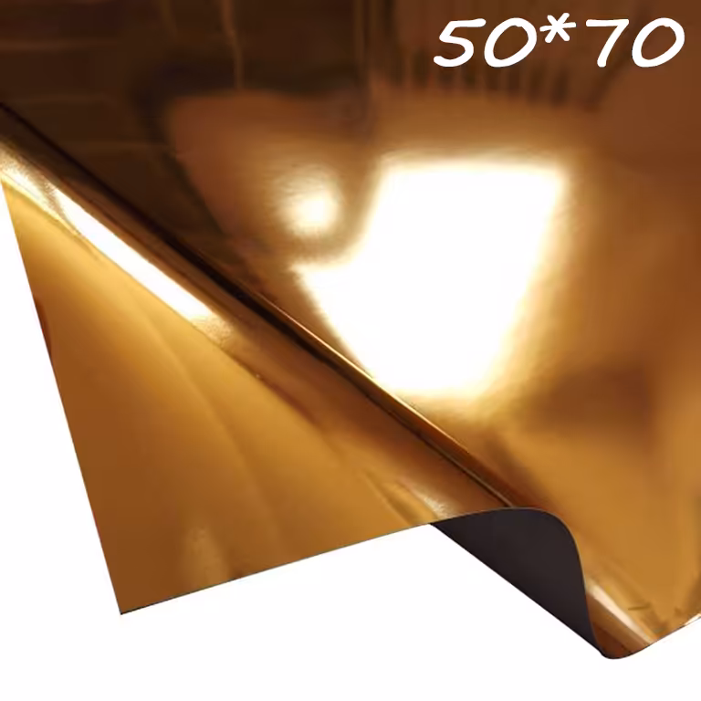 مقوا براق آینه ای طلایی سایز 50*70