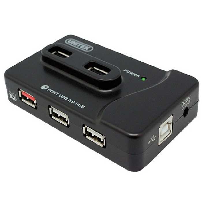 هاب USB شش پورت با قابلیت شارژ یونیتک مدل Y-2072