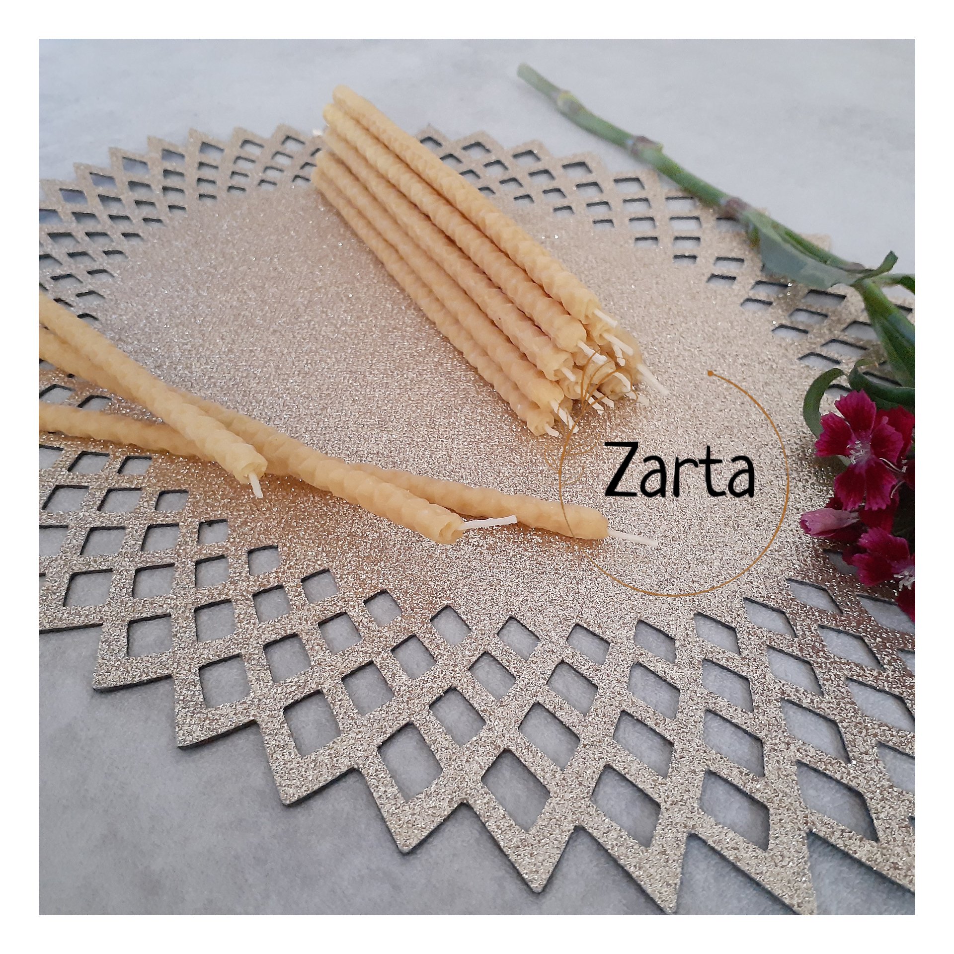 فروش ویژه شمع تولدی باریک ،موم زنبور عسل 