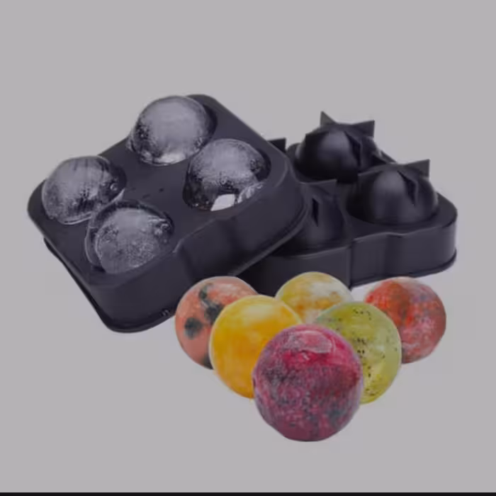 قالب یخی توپی  و الماسی جنس پلاستیک نیمه سخت 