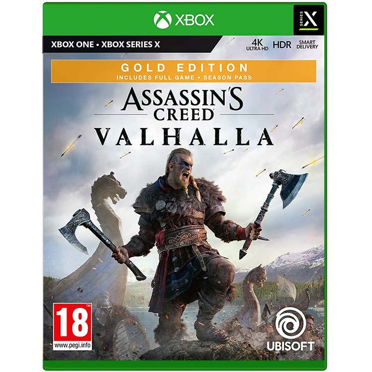 بازی کنسول مایکروسافت Assassin’s Creed Valhalla نسخه Gold Edition مخصوص Xbox Series X