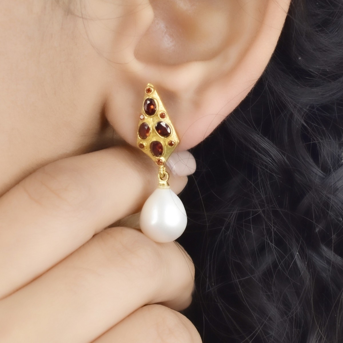 گوشواره ترک دست ساز کد 6451
