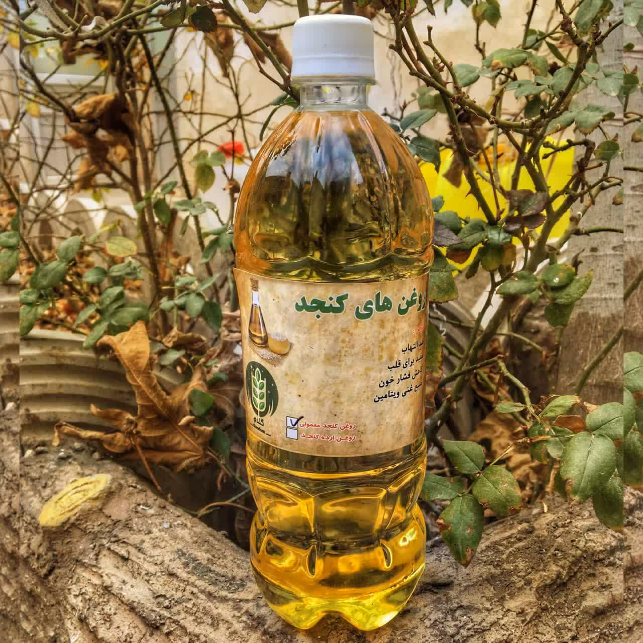 روغن کنجد کاملا طبیعی یک لیتری تولیدی