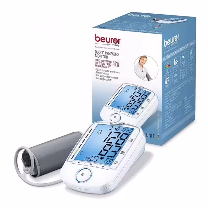 فشارسنج «بیورر» (Beurer) مدل (BM47) دارای صفحه نمایش بزرگ و قابلیت‌هایی است که آن را به فشارسنج کارآمد تبدیل می‌کند.