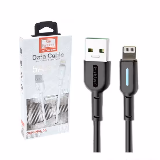کابل آیفون (lightning) طول 1 متر ارلدام (Earldom) مدل EC-071i

