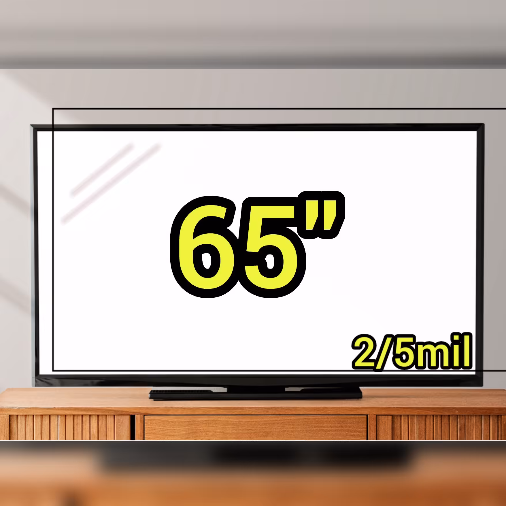 محافظ صفحه تلویزیون2،5 میل 65اینچ تایوان(ارسال پس کرایه)