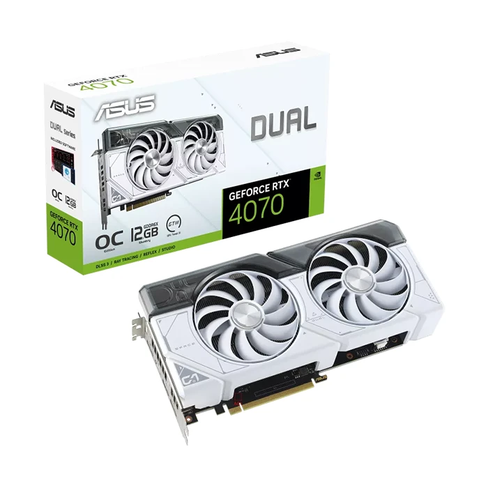 کارت گرافیک ایسوس DUAL GeForce RTX 4070 White OC Edition 12GB