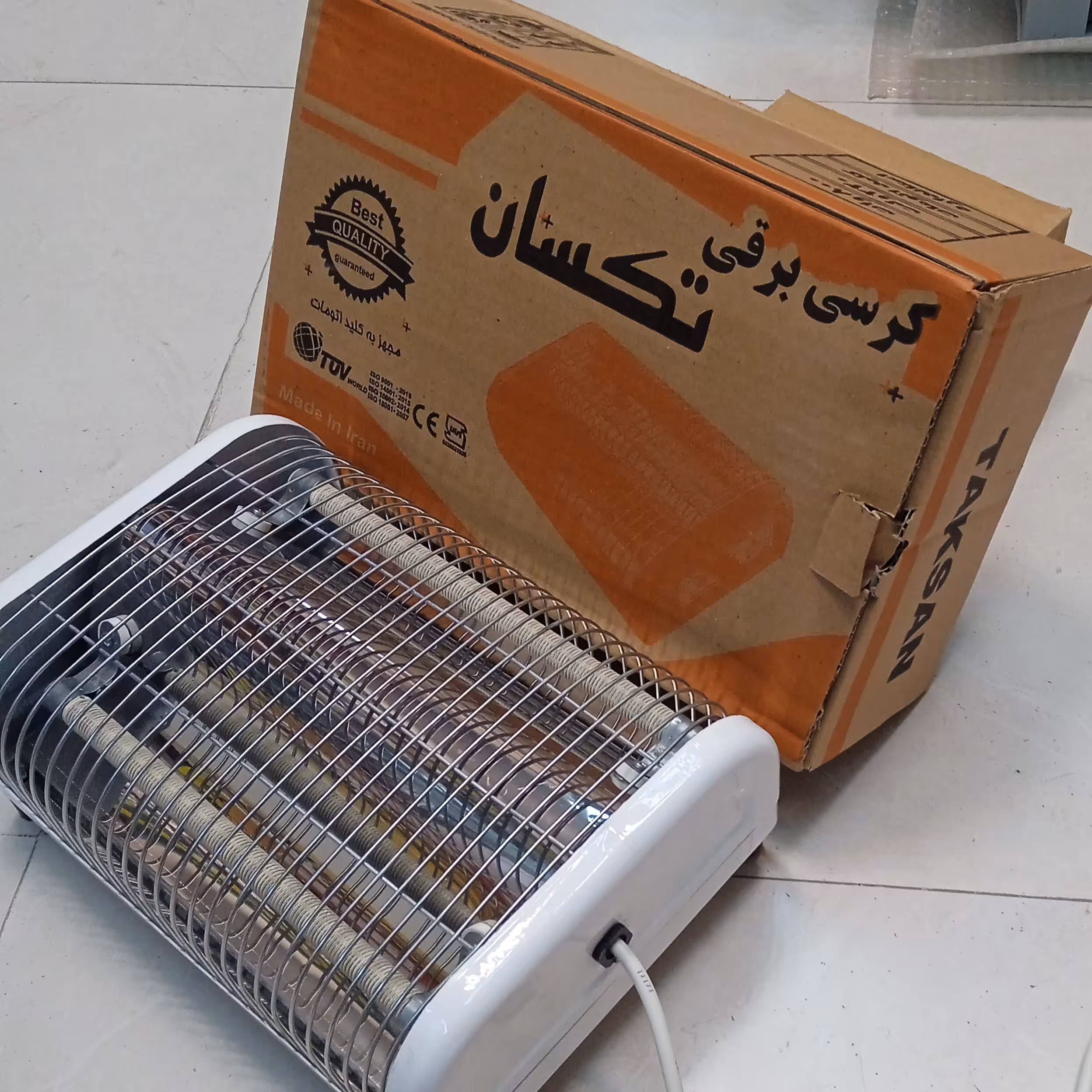 کرسی برقی تکسان 800 وات دارای نشان استاندارد